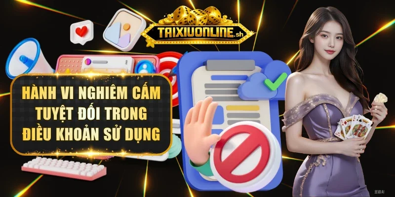 Hành vi nghiêm cấm tuyệt đối trong điều khoản sử dụng